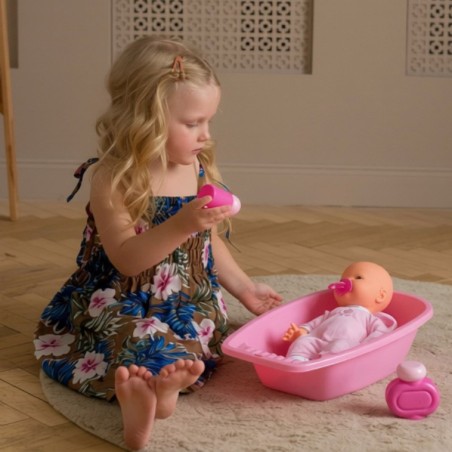 robe enfant couleur marron motifs petits hibiscus