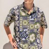 Chemise Hawaïenne verte 14/16 ans Modern Tapa