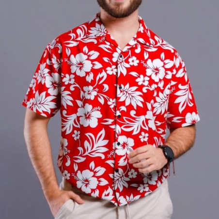 Chemise Hawaïenne 14/16 ans Sun Glasses crème