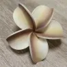 Barrette à cheveux frangipane marbré marron