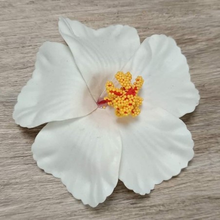 Barrette à cheveux Hibiscus gros pistilS