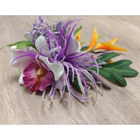 Composition  frangipanes et orchidée