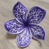 Barrette fleur tatouée Violette