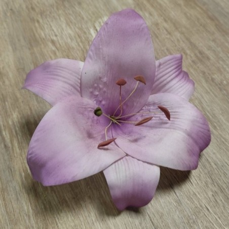 Barrette 16 cm violette Lilly