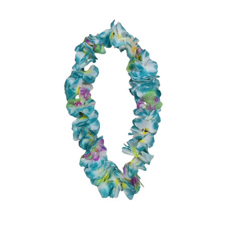Colliers de fleurs hawaïens pour fêtes et soirées. vendu par 10