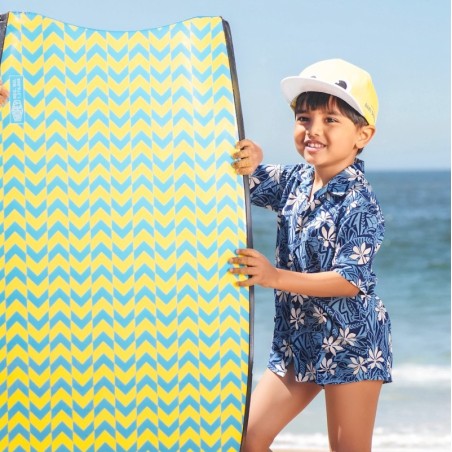 Chemise hawaïenne enfant Tarié tatouage bleue