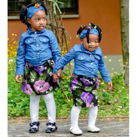 Paréo bleu et rose non transparent séchage et lavage rapide