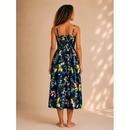 Robe d'été bleu marine Fa'a