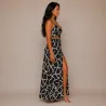 Ensemble Jupe Longue et Top Bohème Chic Noir  | Style Tahitien Femme