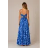Ensemble Jupe Longue et Top Bohème Chic Bleu | Style Tahitien Femme