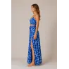 Ensemble Jupe Longue et Top Bohème Chic Bleu | Style Tahitien Femme