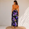 Paréo noir et violet Haapiti