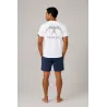 T-shirt Vahitu.pf blanc tatouage oiseaux Polynésien | Produit-Pacifique.com