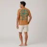 T-shirt Vahitu.pf  couleur moutarde tatouage croix marquisienne - Polynésien | Produit-Pacifique.com