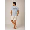 T-shirt Vahitu.pf  couleur gris claire mix Vahitu.pf "dent de requin"- Polynésien | Produit-Pacifique.com
