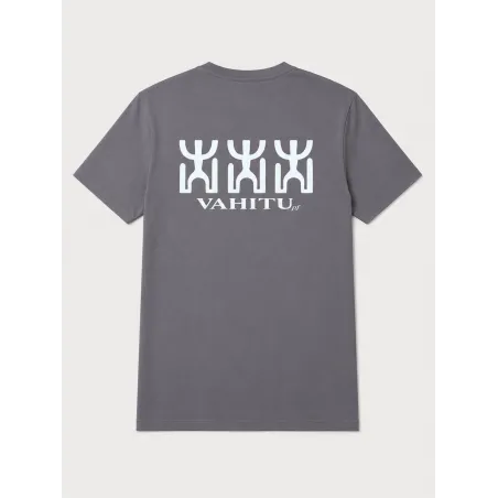 T-shirt gris foncé mix Vahitu.pf "Enata"  - t-shirt mix Vahitu.pf - Polynésien | Produit-Pacifique.com