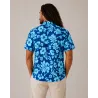 Chemise Hawaïenne Bleue Homme – Motifs Fleurs Turquoise | Style Polynésien