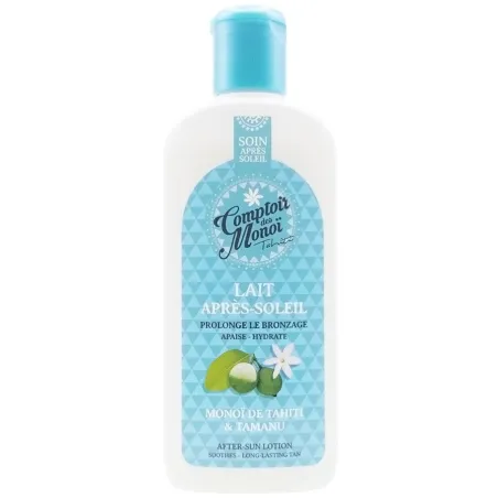 Lait Apres Solaire 3 en 1 Comptoir des Monoi Tamanu Aloe Vera 200mL