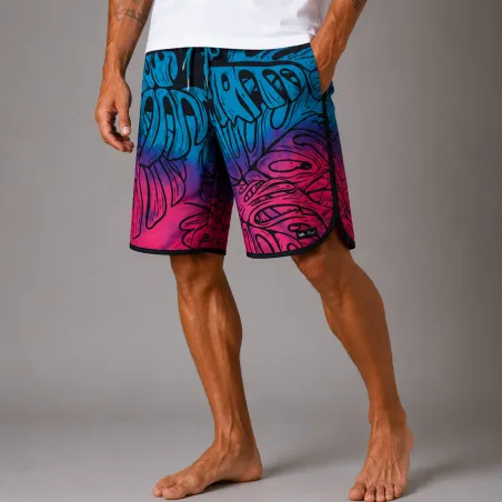 bermuda surfeur aux couleurs du pacifique