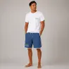 Bermuda noir et gris INVAD Tiki Hawaïen  surfeur INVAD TAHITI  aux motifs tiki hawaien