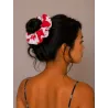 Chouchou Hibiscus Rouge & Blanc | VAHITU – Esprit Polynésien