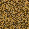 Ensemble Jupe Longue et Top moutarde et marron  fleurs et feuillage | Style Tahitien Femme