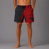Short de bain homme noir tatoauge rouge