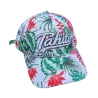 Casquette  Tahiti blanche fleurie | Style îles