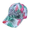 Casquette  Tahiti blanche fleurie | Style îles