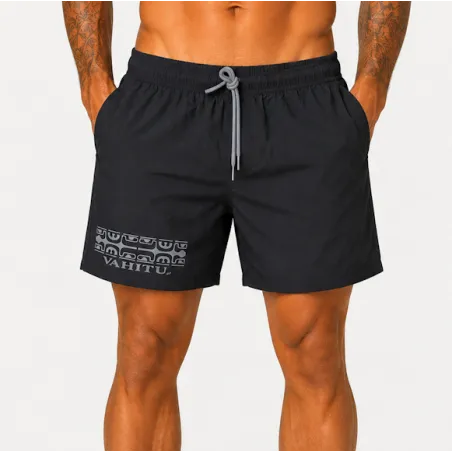 Short de bain homme VAHITU Premium Lézard - Confort haut de gamme | Produit Pacifique