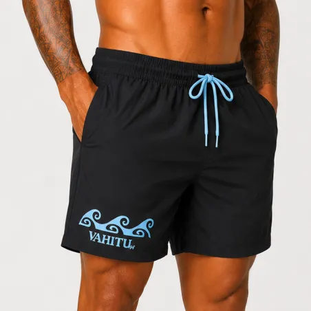 Short de bain homme VAHITU Premium Vague- Confort haut de gamme | Produit Pacifique