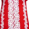 coupon de  1.6 m de Tissu rouge chemin d'hibiscus