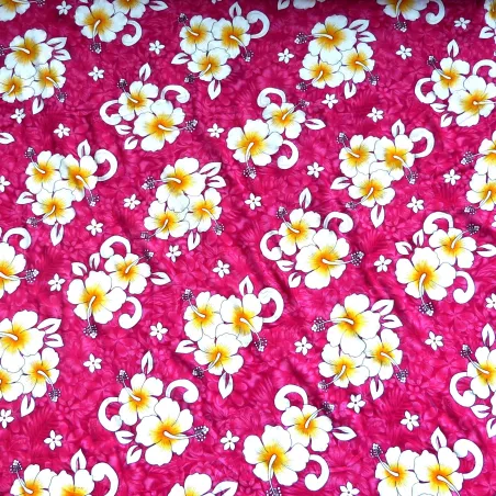 coupon de  2 m de Tissu rose kaoriki