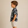 Chemise hawaïenne noir enfant classique