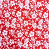 TISSU Rouge et Blanc HIBISCUS BEST SELLER