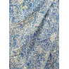 Paréo bleu ciel fleurs blanches – Paréo de plage Tahiti Femme