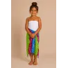 Paréo Tahiti rose et turquoise – Paréo plage femme fleuri