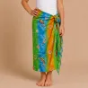Paréo enfant dauphin bleu, vert et orange – Paréo plage fille 5 à 10 ans