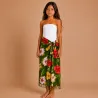 Paréo enfant vert foncé tortues polynésiennes – Style tropical
