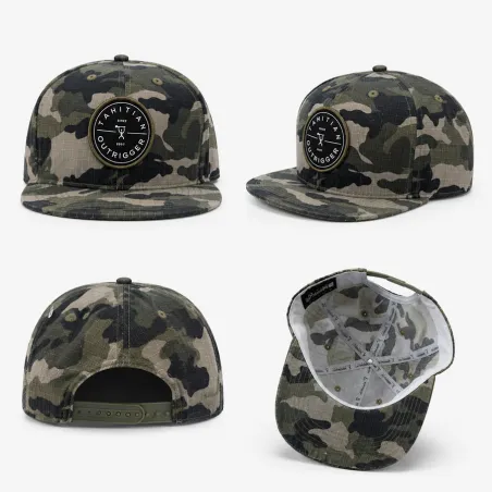 Casquette camouflage Tahitian Outrigger | Snapback style tropical
