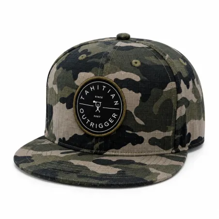 Casquette camouflage Tahitian Outrigger | Snapback style tropical