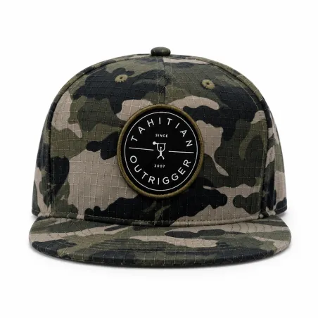 Casquette camouflage Tahitian Outrigger | Snapback style tropical