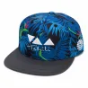 Casquette Snapback Tahiti Tropicale Bleue | Visière plate réglable