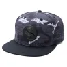 Casquette Snapback Polynésienne Noire Motif Camouflage Gris | Style Tahiti