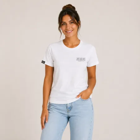 T-shirt Vahitu.pf blanc tatouage oiseaux Polynésien | Produit-Pacifique.com