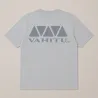 T-shirt Vahitu.pf  couleur gris claire mix Vahitu.pf "dent de requin"- Polynésien | Produit-Pacifique.com