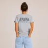 T-shirt Vahitu.pf  couleur gris claire mix Vahitu.pf "dent de requin"- Polynésien | Produit-Pacifique.com