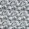 Tissu polynésien Black green  à motifs tropicaux