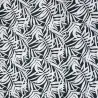 Tissu polynésien Black green  à motifs tropicaux