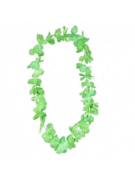 Collier hawaïen de fleurs Honolulu - Vert